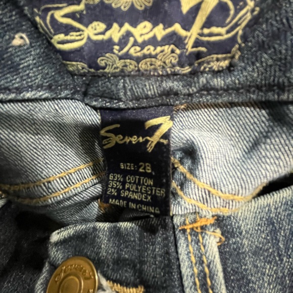 Y2K Seven7 JEANS, Low rise Boot Cut, medium Wash, Size 28 - Picture 10 of 12